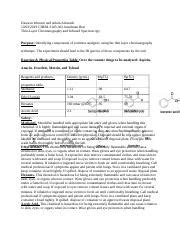 OChem Lab 5 Docx Dawson Westurn And Adam Alvarado 10 03 2019 CHEM