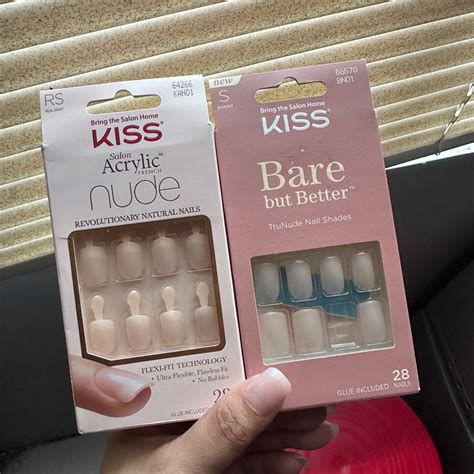Kiss Nude Acrylic Bare But Better Beauty Personal Care Hands Nails On Carousell
