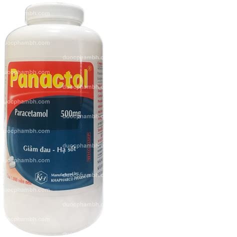 Panactol Paracetamol 500mg Khapharco C 1000v