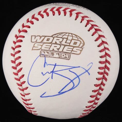 Curt Schilling Signed 2004 World Series Baseball (JSA COA)