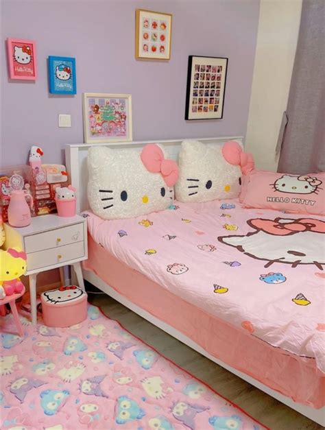 ˗ˏˋ꒰🍥 ꒱ Hello Kitty Room Decor Hello Kitty Bedroom Hello Kitty Rooms