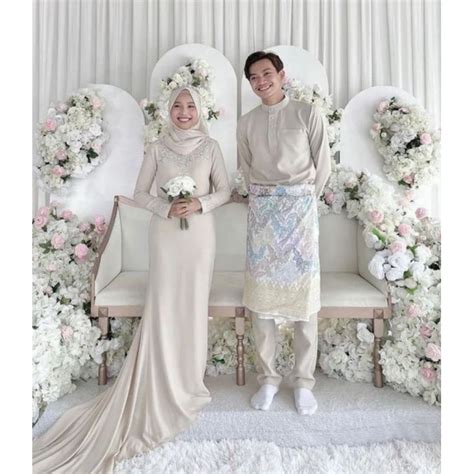 Jual Gaun Pengantin Muslimah Malaysia Melayu Gaun Walimah Gaun Akad