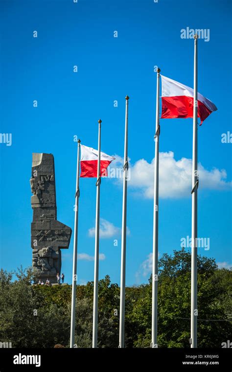 westerplatte. monument commemorating first battle of the second world ...