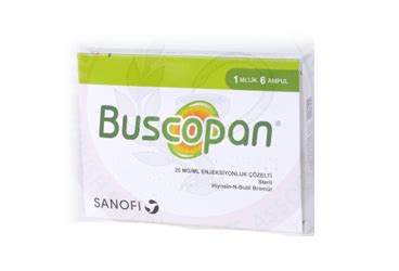 BUSCOPAN 20 MG 6 AMPUL Fiyatı Nedir Ne işe yarar Nasıl kullanılır