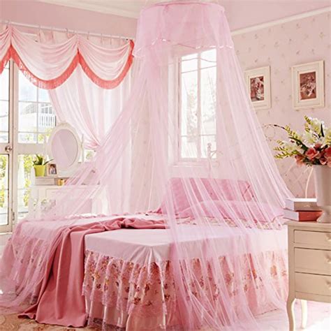 Home Cal Bed Netting Round Top 3 layer Mosquito Net Bed Canopy Insect ...