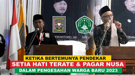 Penasehat Pagar Nusa Pusat Angkat Bicara Di Pengesahan Psht Sleman