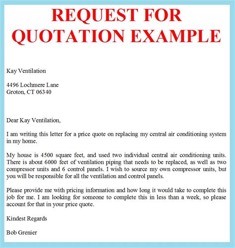 Quotation Letter