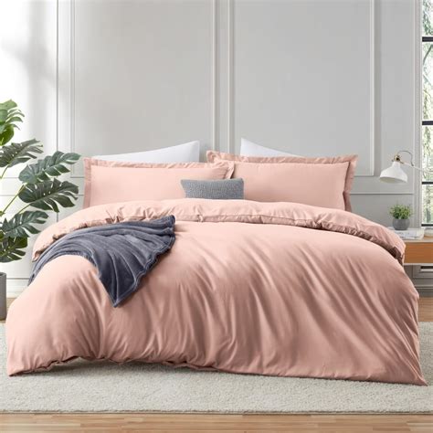 Hearth And Harbor Twin Duvet Cover Set Soft Blush Pink Duvet Cover Twin Double