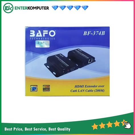 Bafo HDMI Extender Over Cat 6 Lan Cable 200 Meter BF 374B