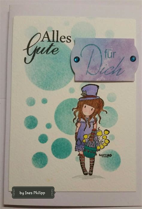 Alles Gute F R Dich By Ines Philipp Karte Farben Von Distress Ink Abs