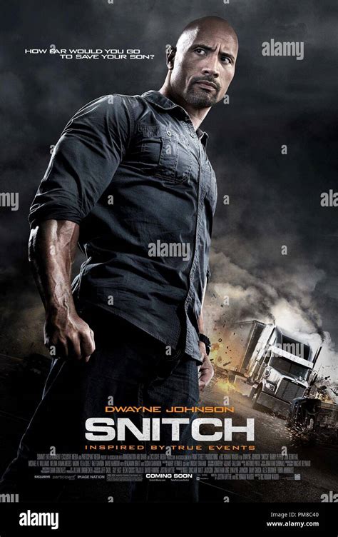 DWAYNE JOHNSON stars in SNITCH - Poster Stock Photo - Alamy