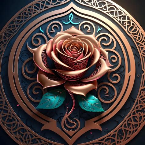 Premium Photo Beautiful Arabic Calligraphy Of Rose