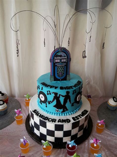 50s Themed Birthday Cake — Birthday Cakes Themed Birthday Cakes Disco Cake Cake