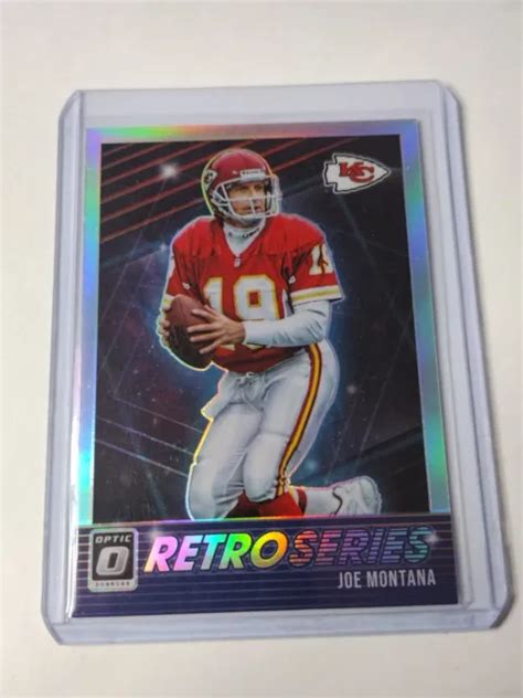 Joe Montana 2021 Donruss Optic Retro Series Argent Prizm Rs Jm Chiefs