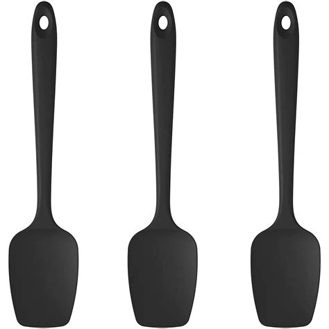 600ºf Heat Resistant Silicone Spoon Spatulas 3 Piece Set Non Stick