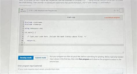 Solved Lab Musical Note Frequencies On A Piano A Key Chegg