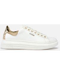 Guess Lullu Bone Trainers in White | Lyst UK