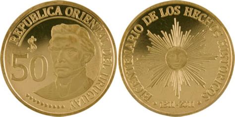 50 Pesos Uruguayos Independence Bronze Trial Strike Uruguay Numista