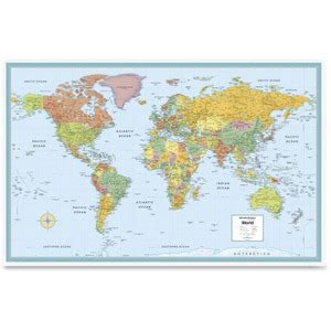 Rand McNally World Wall Map - RAN528959972 - Shoplet.com