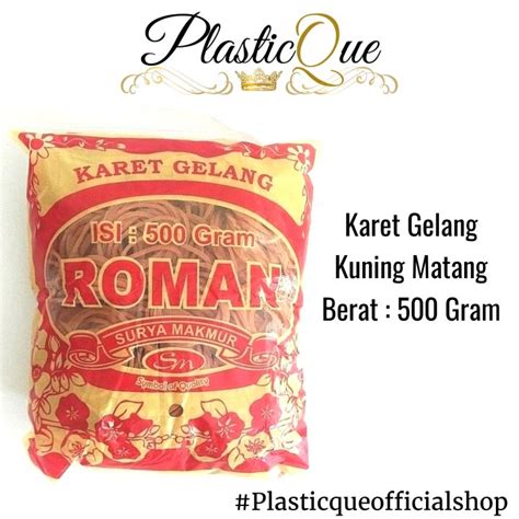 KARET GELANG 500 GRAM 500GR 500GRAM KUNING MATANG IKAT PLASTIK ES BATU