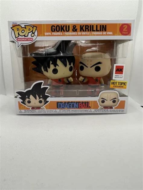 FUNKO POP DRAGONBALL GOKU AND Krillin Two Pack Anime Expo 2023