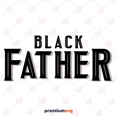 Black Father Svg Cut Files Black Dad Svg Premiumsvg