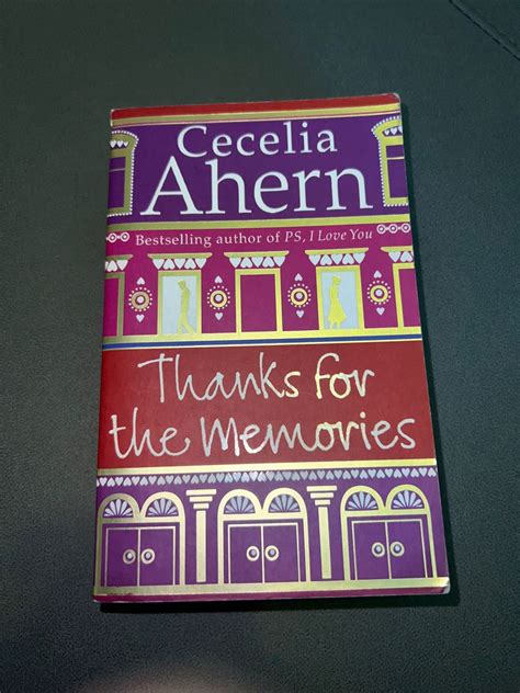 Thank You For The Memories By Cecelia Ahern Hobbies Toys Books