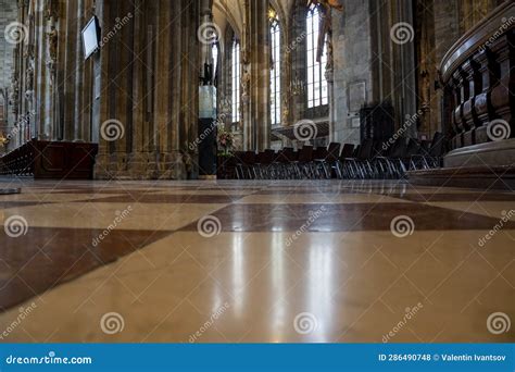 Interior of St. Stephen S Cathedral, a Medieval Catholic Church in the ...