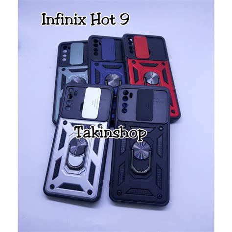เคสหนยนต Infinix Hot Note สไลดปองกนกลอง แหวน SSPR takinshop th ThaiPick