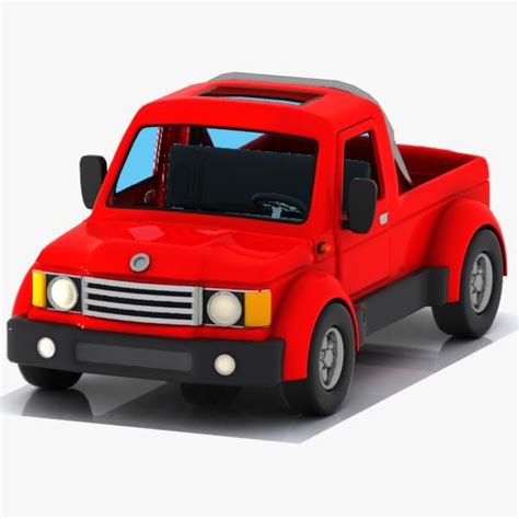 Camioneta Pickup 3 De Dibujos Animados Modelo 3d 15 Unknown 3ds