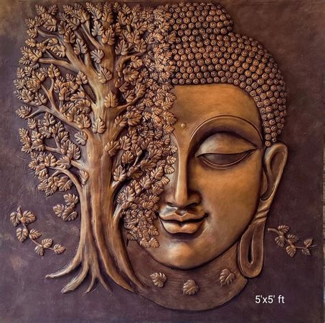 Seamless Smooth Buddha Wall Mural For Home Decor At Piece In