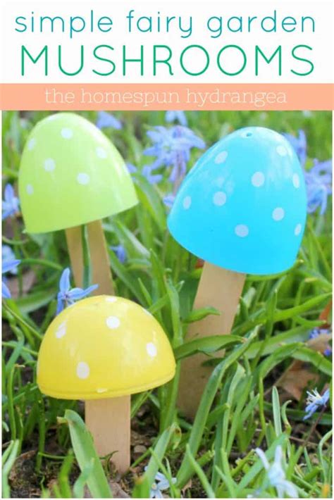 Upcycled Egg Diy Fairy Garden Mushrooms Tutorial