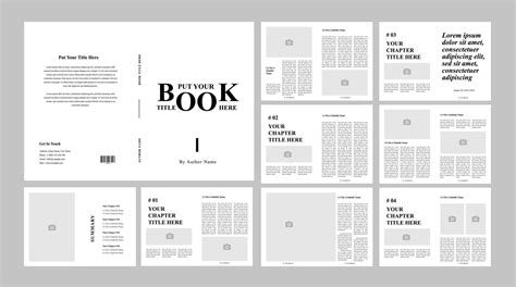 Book Layout Design 23023515 Vector Art at Vecteezy