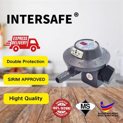 INTERSAFE AUTOMATIC REGULATOR LOW PRESSURE REGULATOR AGE LPG GAS TONG