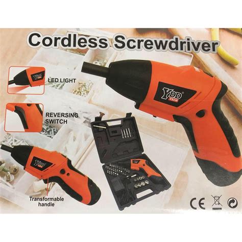 Jual Cordless Multi Function Electric Screwdriver Set 4 8v 45pcs Bor