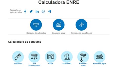 El Enre Lanz Una Calculadora Para Controlar El Consumo El Ctrico C Mo