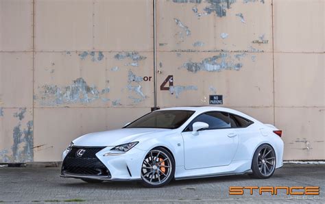 Lexus Rc350 White Stance Sf01 Wheel Front