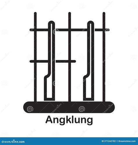 Angklung Traditional Music Instrument From Bamboo Sundanese Indonesia