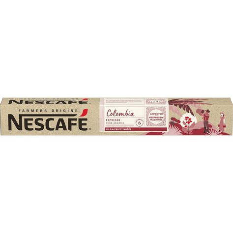 Nescafe Colombia Farmers Origins Nespresso Approved Coffee Pods Pack