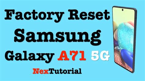 How To Factory Reset Samsung Galaxy A71 5G Hard Reset Samsung Galaxy