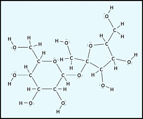 Estructura De Lewis De La Sacarosa C12h22o11