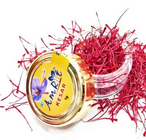 Natural Grade Mongra Amrit Kesar Kashmiri Saffron Packaging Size 1g