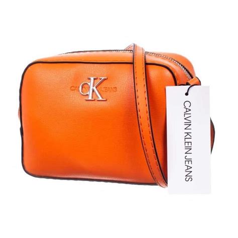 Sacs CALVIN KLEIN K60K607485SEA Orange Femme Adulte Cdiscount