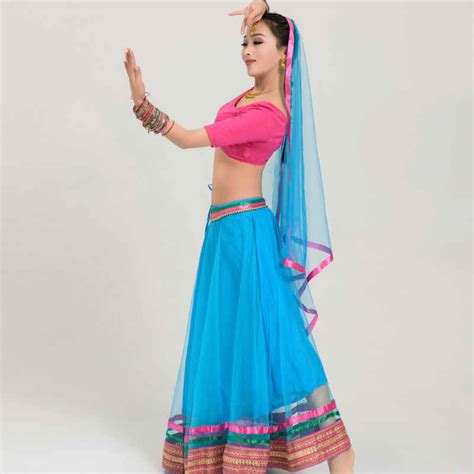 New Indian Folk Dance Clothes For Women Adult Bollywood Dance Practice