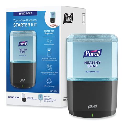 Purell Healthy Soap Gentle And Free Foam Es6 Touch Free Dispenser Starter Kit 1200 Ml Graphite