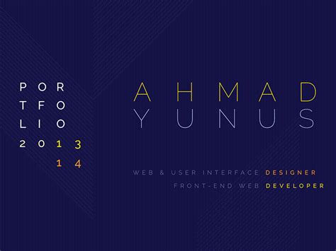 Portfolio Book Cover by ahmadyunus on Dribbble