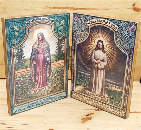 Quadro Nossa Senhora Das L Grimas E Jesus Manietado Elo