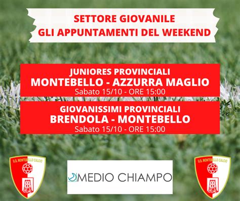 Le Partite Del Weekend Montebello Calcio 1911 SSDRL