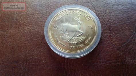 2013 Krugerrand 1 Oz Gold Coin Gold Bullion South African 999 Fine Gold