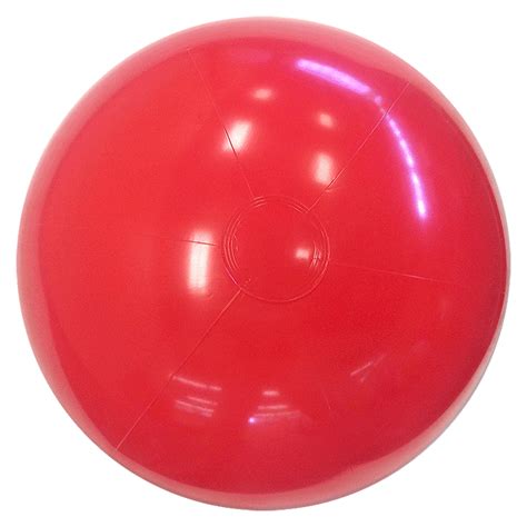 Beach Balls From Small To Giants 24 Inch Solid Red Beach Balls